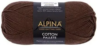 Alpina Yarn Cotton pallete 08 50 г 205 м (коричневый)