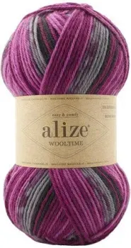 Alize Wooltime 60 100 г 200 м (розовый; серый)