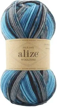 Alize Wooltime 588 100 г 200 м (голубой; серый)
