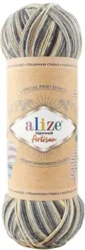 Alize Superwash artisan 56 100 г 420 м (бежевый; серый)