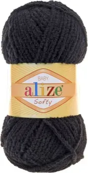 Alize Softy 340 50 г 115 м (черный)