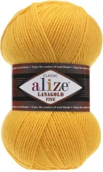 Alize Lanagold fine 200 100 г 390 м (желтый)