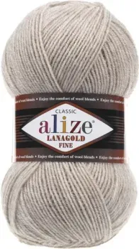 Alize Lanagold fine 29 100 г 390 м (серый)