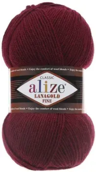 Alize Lanagold fine 62 100 г 390 м (бордовый)