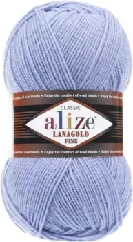 Alize Lanagold fine 56 100 г 390 м (голубой)
