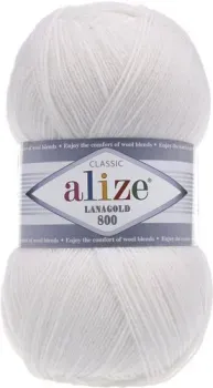 Alize Lanagold 800 200 100 г 730 м (белый)