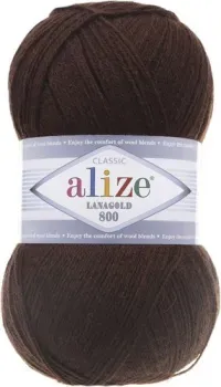 Alize Lanagold 800 60 100 г 730 м (коричневый)