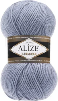 Alize Lanagold 240 161 100 г 240 м (серый)