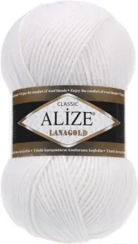 Alize Lanagold 240 29 100 г 240 м (белый)