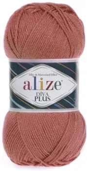 Alize Diva plus 258 100 г 220 м (коричневый)