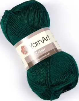 Yarnart Этамин 30гр 180м 443 (10шт, зеленый изумруд)