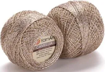 Yarnart Камеллия 20г 190м 430 (10шт, бежевый)