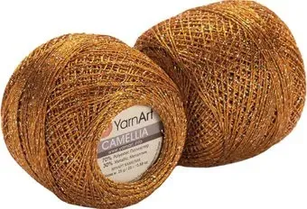 Yarnart Камеллия 20г 190м 421 (10шт, оранжевый)