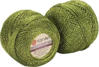 Yarnart Камеллия 20г 190м 420 (10шт, зеленый)