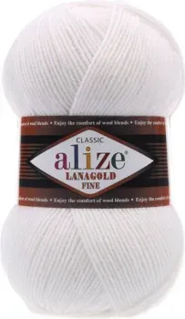 Alize Lanagold Fine 55 (390м, белый)