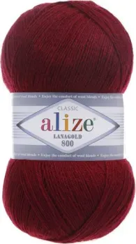 Alize Lanagold 800 57 (800м, бордовый)