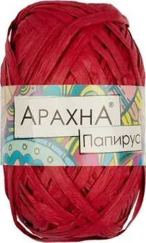 Arachna Papyrus 40 г 50 м №02 (3 мотка, красный)