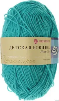 Пехорка Детская новинка 50 г 200 м (светлый изумруд, 3 мотка)