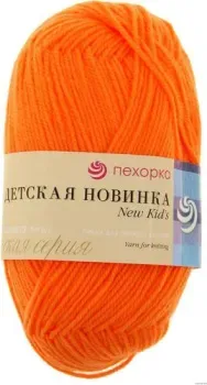 Пехорка Детская новинка 50 г 200 м (оранжевый, 3 мотка)