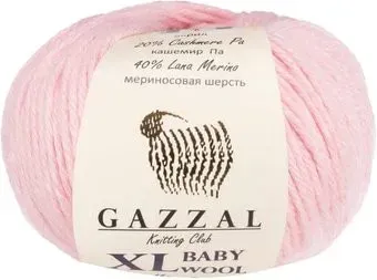 Gazzal Baby Wool Xl 836 (нежно-розовый)