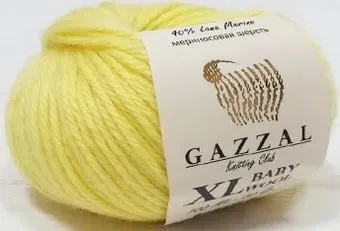 Gazzal Baby Wool Xl 833 (лимонный)