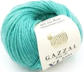 Gazzal Baby Wool Xl 832 (бирюзовый)