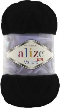 Alize Velluto 60 (68 м, черный)