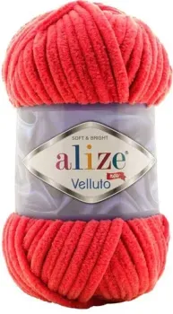 Alize Velluto 56 (68 м, красный)