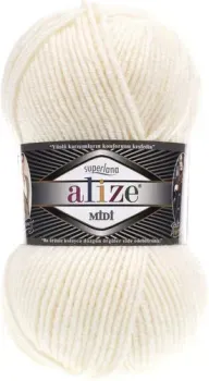 Alize Superlana midi 62 (170 м, молочный)