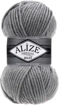 Alize Superlana maxi 87 (100 м, угольно-серый)