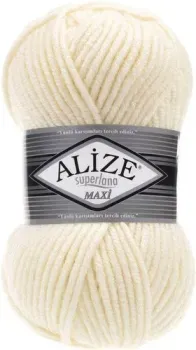 Alize Superlana maxi 599 (100 м, слоновая кость)