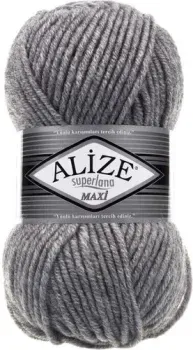Alize Superlana maxi 21 (100 м, серый меланж)