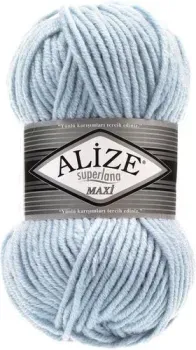 Alize Superlana maxi 480 (100 м, светло-голубой)