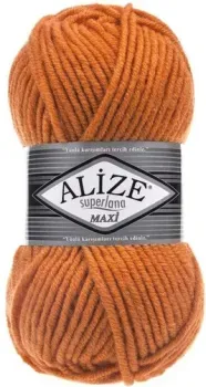 Alize Superlana maxi 225 (100 м, оранжевый)