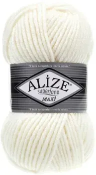 Alize Superlana maxi 62 (100 м, молочный)