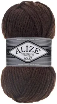 Alize Superlana maxi 26 (100 м, коричневый)