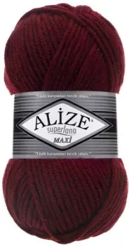 Alize Superlana maxi 57 (100 м, бордо)