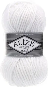 Alize Superlana maxi 55 (100 м, белый)