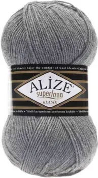 Alize Superlana klasik 21 (280 м, серый меланж)