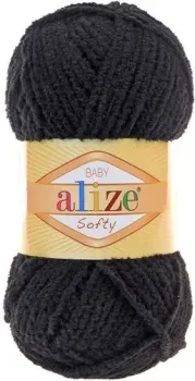 Alize Softy 60 (115 м, черный)