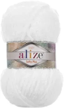 Alize Softy plus 55 (120 м, белый)