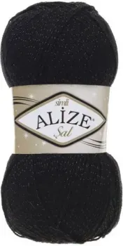 Alize Sal simli 60 (460 м, черный)