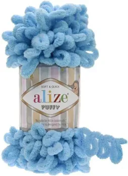 Alize Puffy 287 (9 м, светло-бирюзовый)