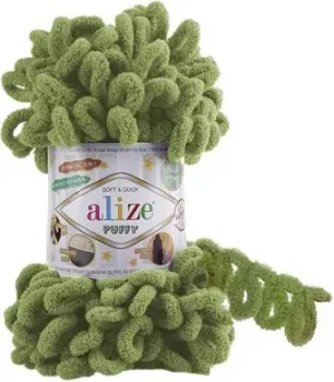 Alize Puffy 485 (9 м, пыльная зелень)