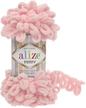 Alize Puffy 638 (9 м, нежно-розовый)