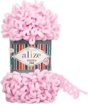 Alize Puffy fine 194 (14 м, светло-розовый)