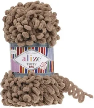 Alize Puffy fine 329 (14 м, кофе с молоком)