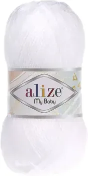 Alize My baby 55 (150 м, белый)