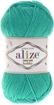 Alize Cotton gold hobby 610 (165 м, зеленая бирюза)