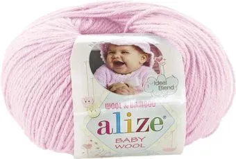 Alize Baby wool 185 (175 м, розовый)